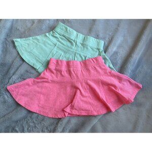Garanimals Girls 2T Cotton Blend Pink & Mint Green Skorts Set Of 2